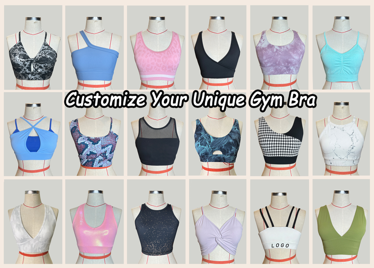 customize your unique gym bra image