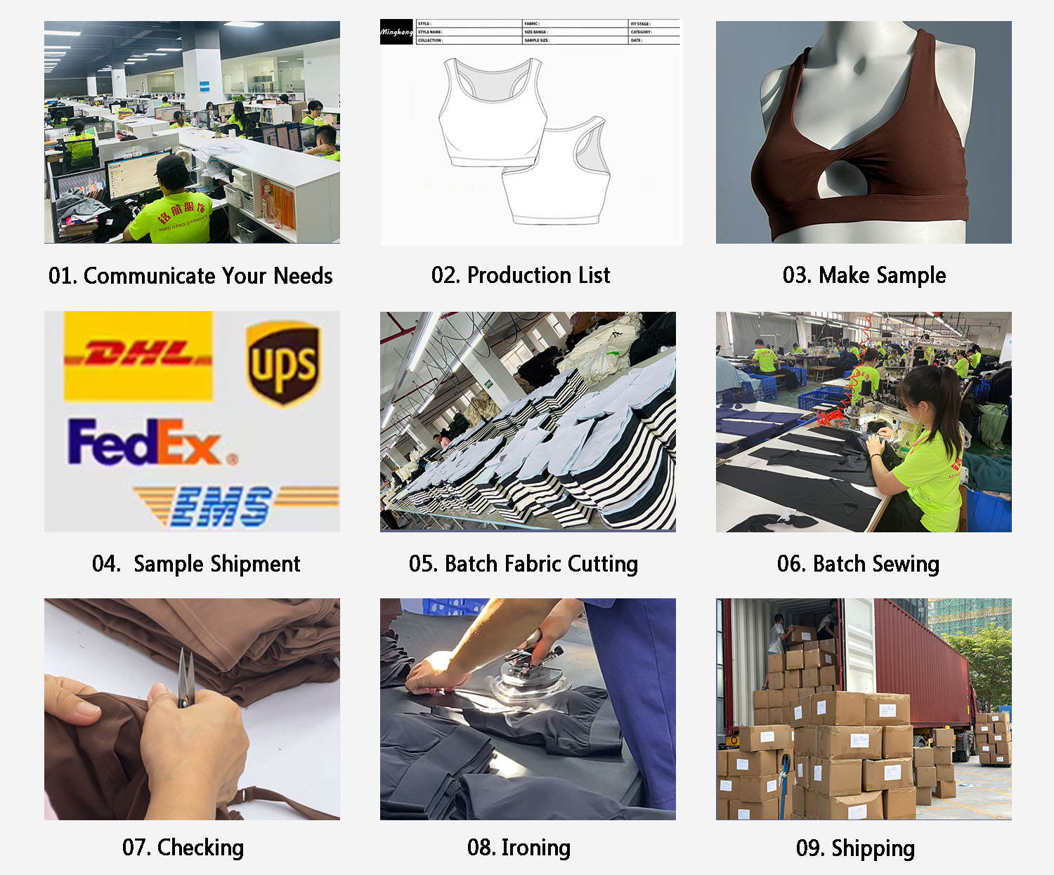 sports bra manufacturer