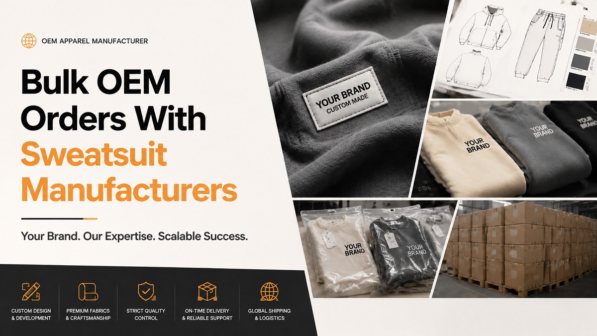 Bulk OEM Orders With Sweatsuit Manufacturers