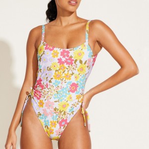 custom printed one piece swimsuit 
