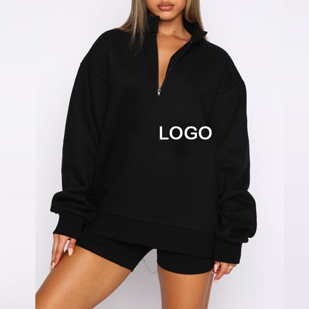 custom half zip sweatshirt