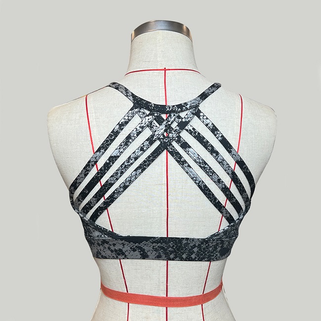 custom printed sports bra
