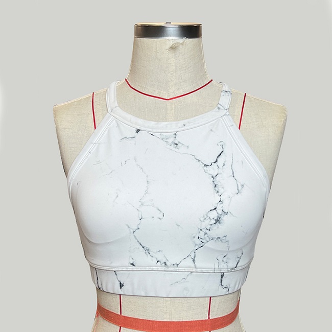 custom printed sports bra