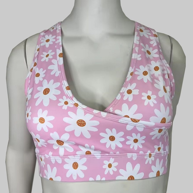 custom printed sports bra